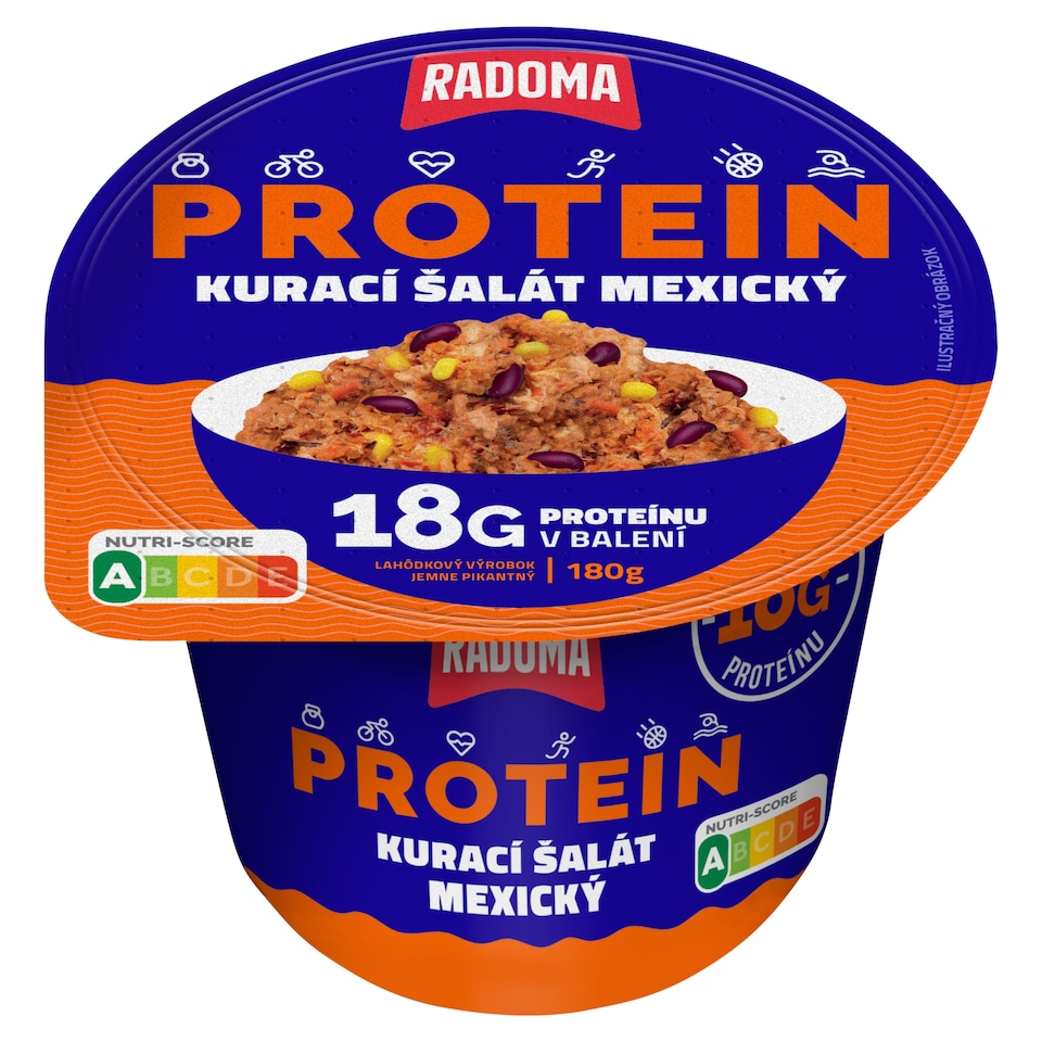 Radoma Protein kuřecí salát mexický 180g