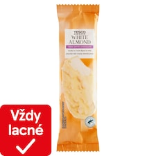 Tesco Mrazený krém vanilkový v bielej čokoláde s kúskami mandlí 84 g