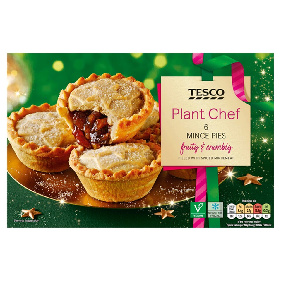 Tesco Plant Chef Mince Pies 6 Pack