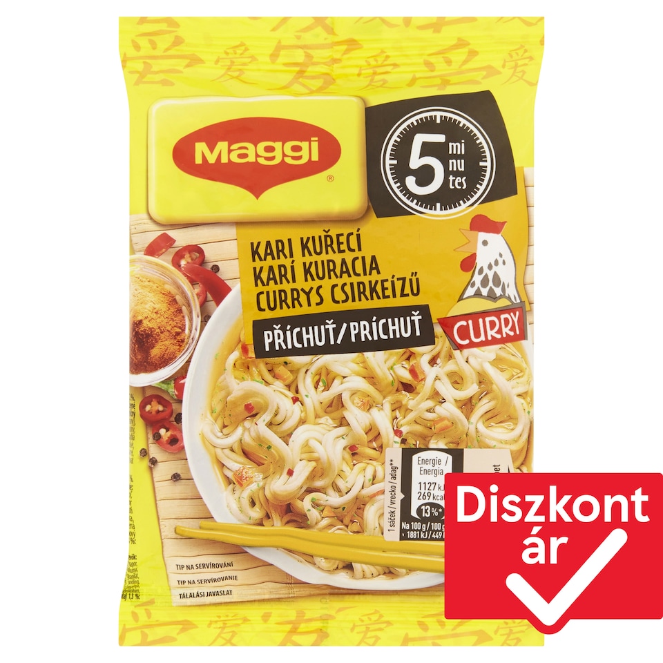 Maggi PárPerc Curry Chicken Flavored Instant Noodles  59,2 g