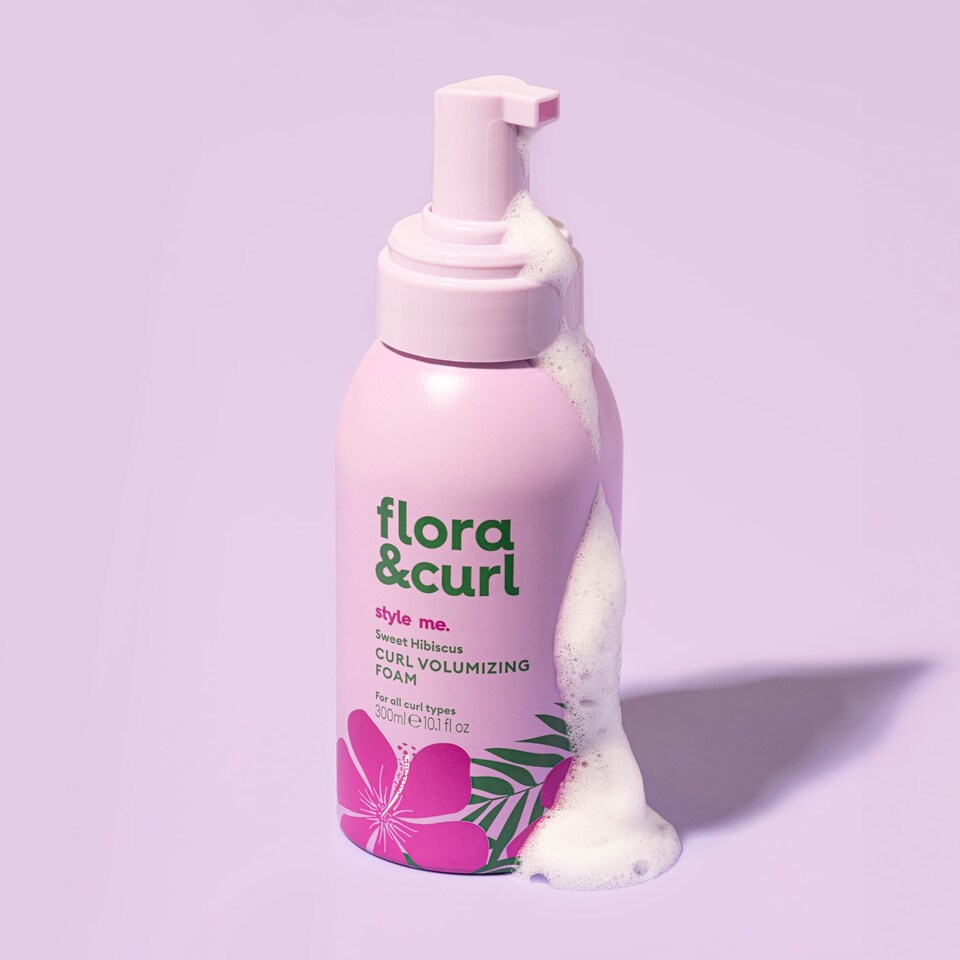 image 1 of Flora & Curl Sweet Hibiscus Curl Volumizing Foam 300ml