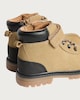 image 3 of F&F Boys Touch Fastening Lace Up Ankle Boots in Tan