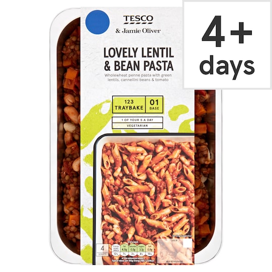 Tesco & Jamie Oliver Lovely Lentil & Bean Pasta 800G