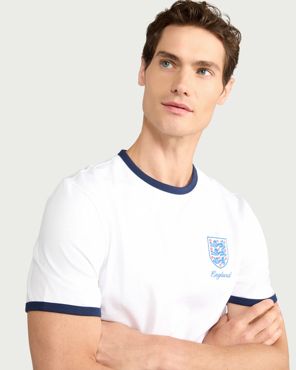 image 1 of England Pure Cotton T-Shirt in White