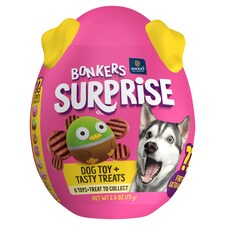 BONKERS Dog Treats BBQ Patties & Toys Chicken 75 G