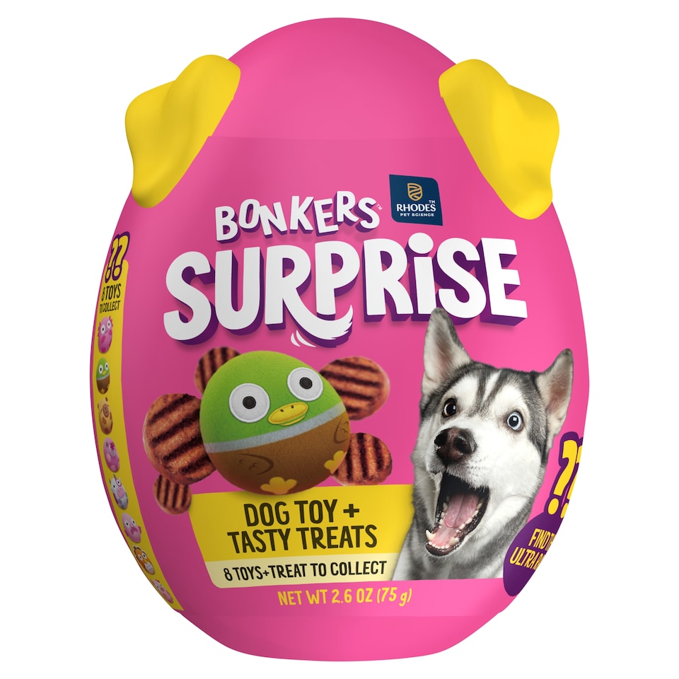 image 1 of BONKERS Dog Treats BBQ Patties & Toys Chicken 75 G