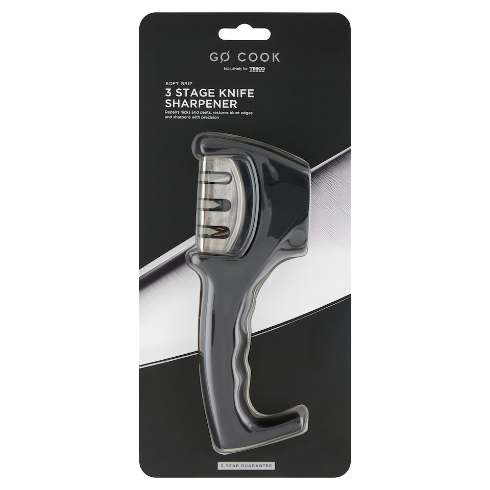 Go Cook Soft Grip 3 Stage késélező