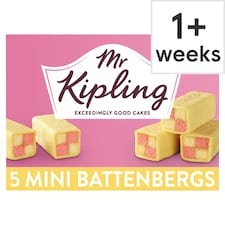 Mr Kipling Mini Battenbergs - Apricot and Almond 5 Pack