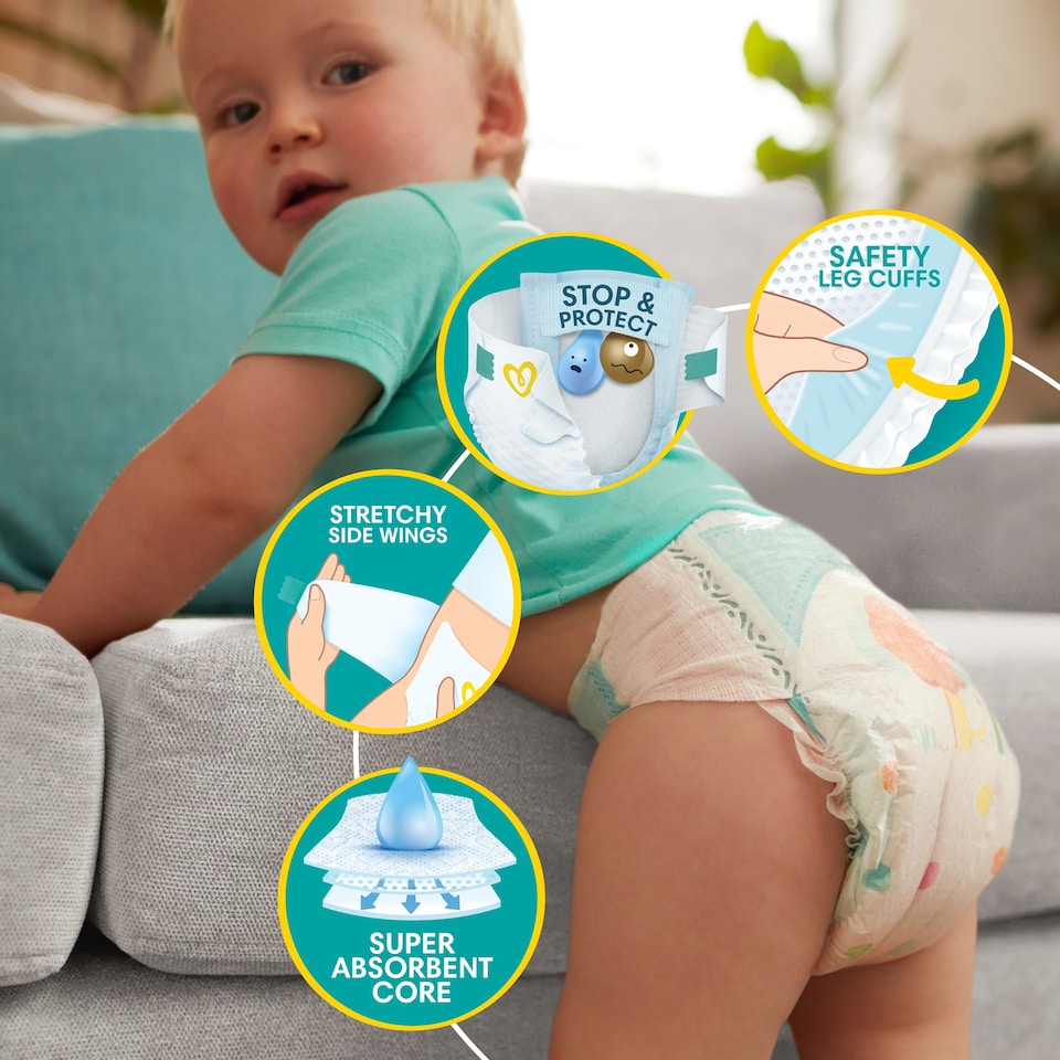 image 1 of Pampers Baby-Dry Size 6 Nappies 33 Pack