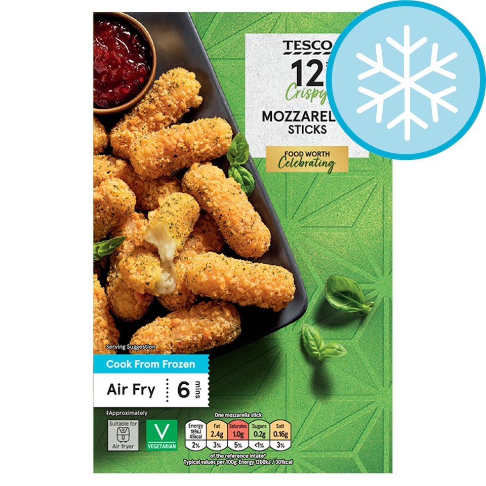 Tesco Mozzarella Sticks 12 Pack 180g