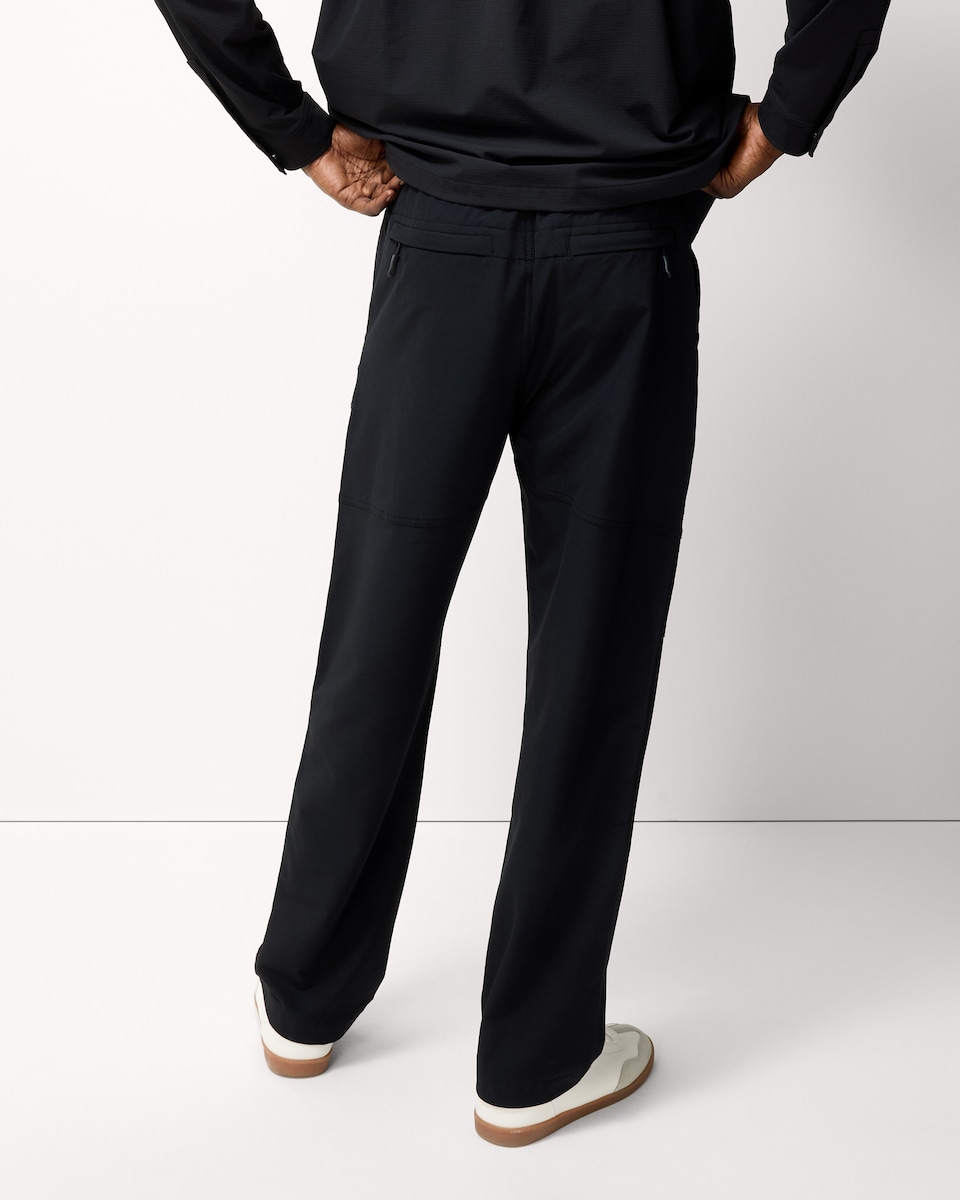 image 1 of The F&F Edit Straight Fit Cargo Trousers in Black