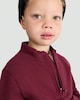 image 3 of F&F Boys Cotton Rich Pocket Front Half Zip Sweatshirt in Purple