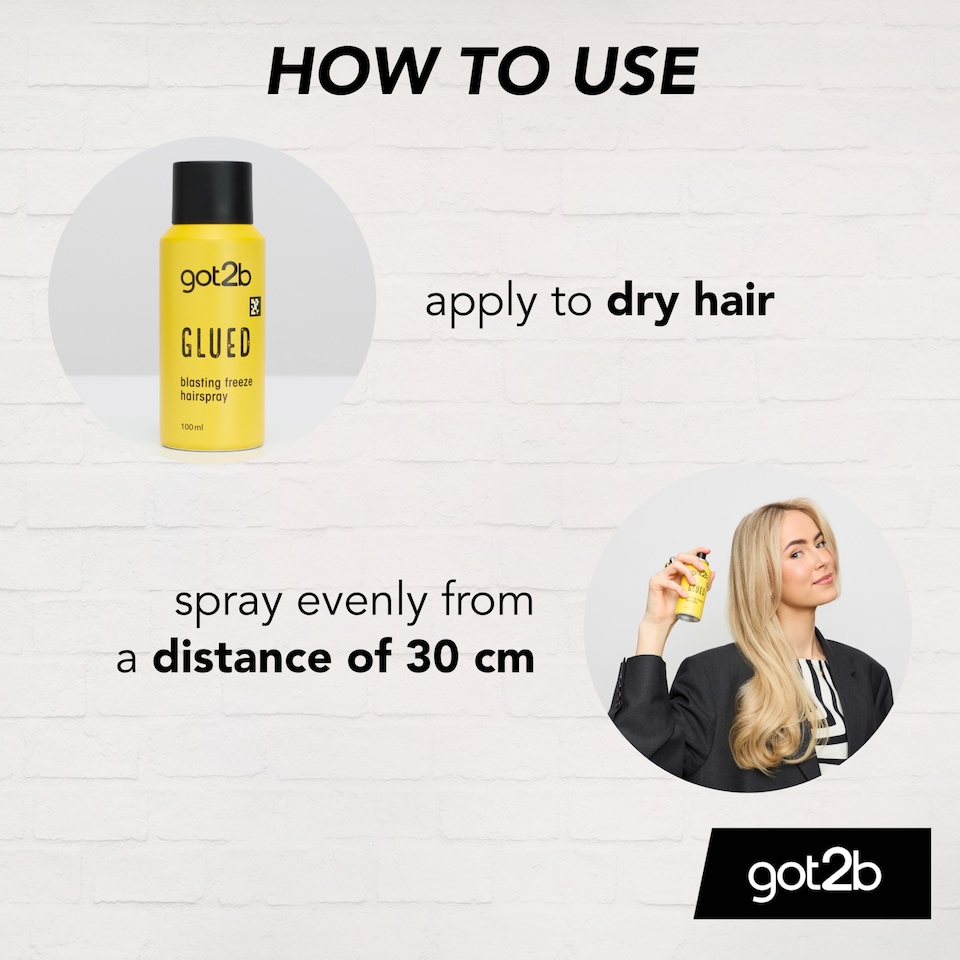 image 1 of GOT2B Glued Hairspray Blasting Freeze Hold Travel 100ml
