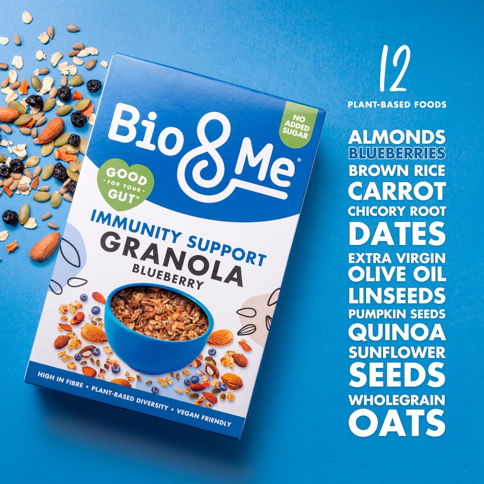 image 1 of Bio & Me IMMUNITY SUPPORT GRANOLA BLUEBERRY & FLAKED ALMOND 360g