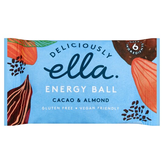 Deliciously Ella Cacao And Almond Energy Ball 40G Tesco Groceries