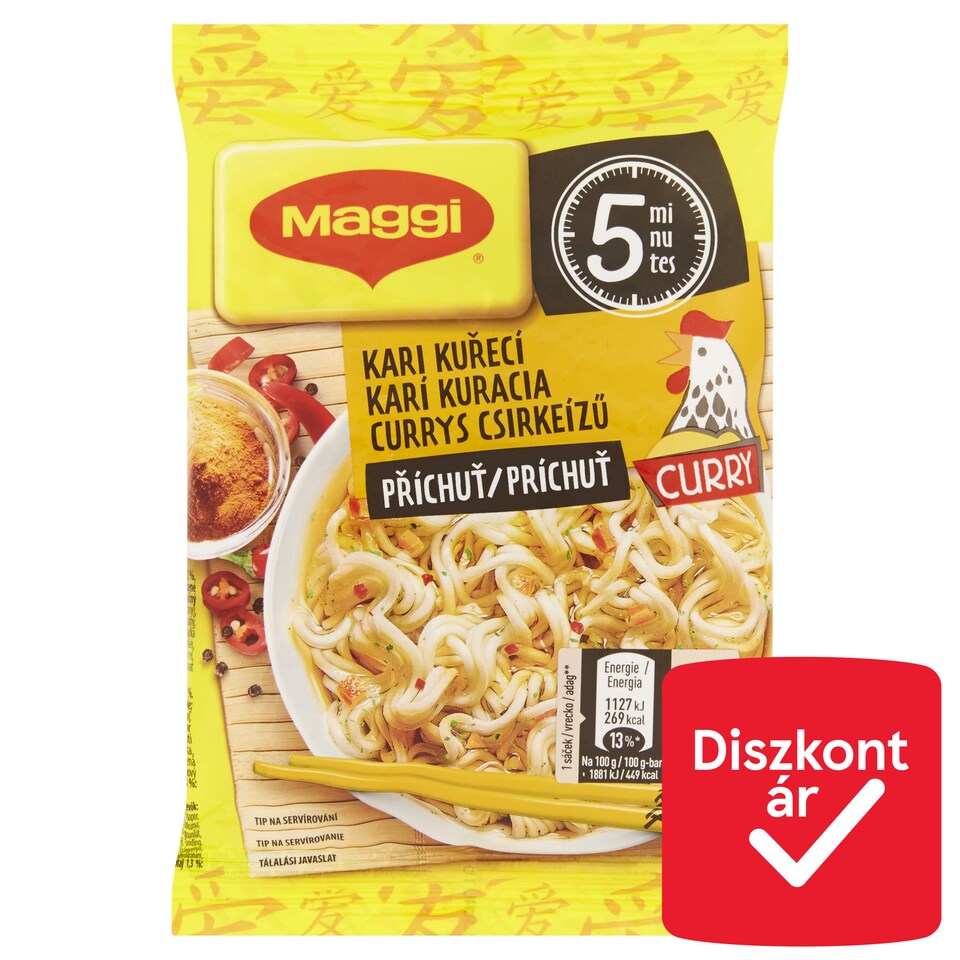 Maggi PárPerc currys csirkeízű instant tészta 59,2 g