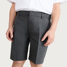 F&F School Boys 2-Pack Slim Fit Shorts in Grey
