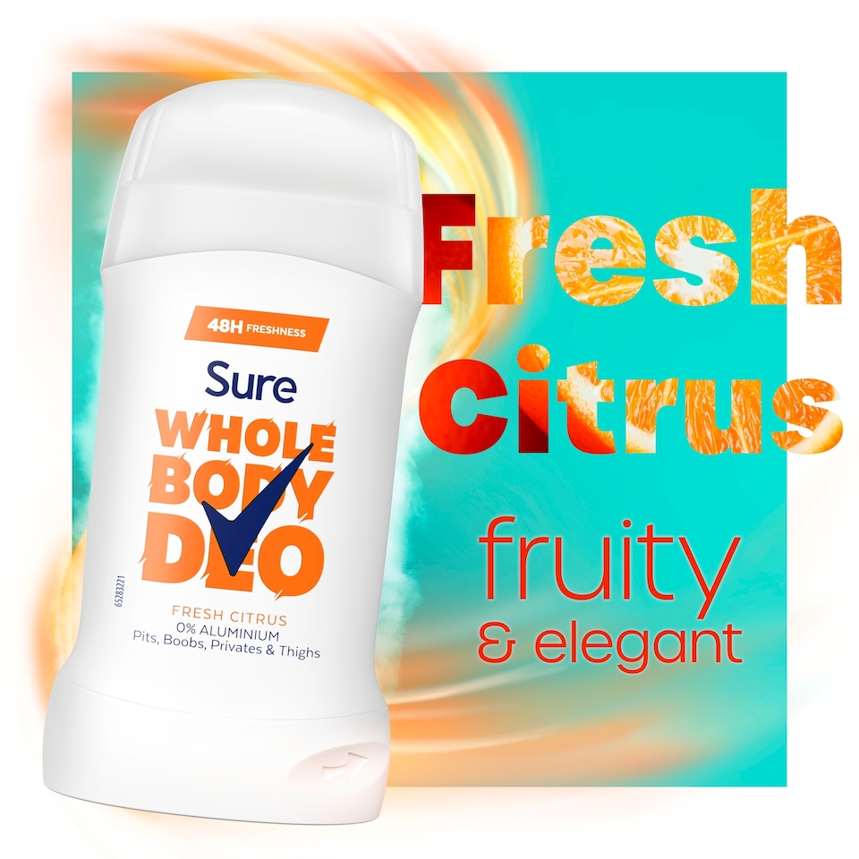 image 1 of Sure Women Fresh Citrus Whole Body Deodorant Stick 48h Odour Control 50ml