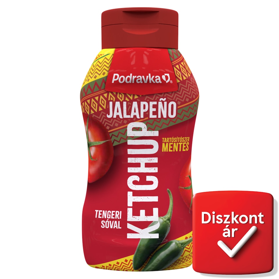 Podravka csípős ketchup jalapeno paprikával 500 g 