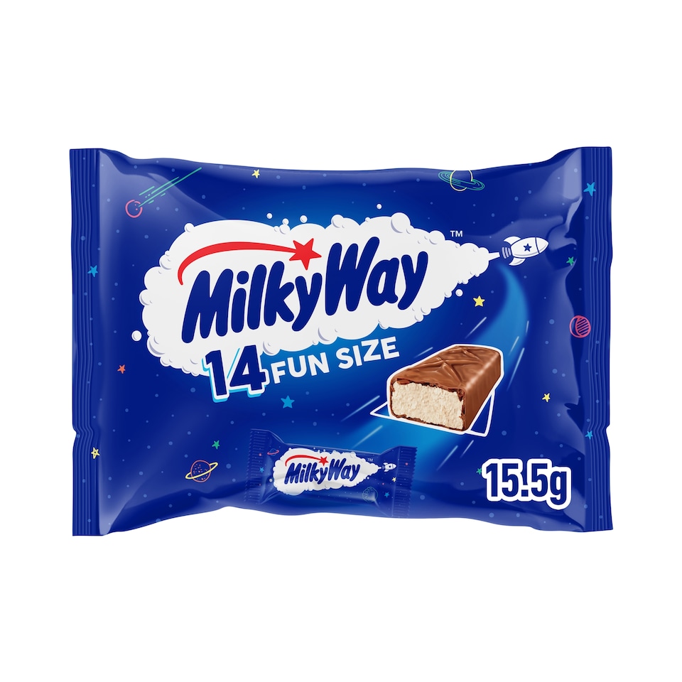 Milky Way 14 Fun Size Milk Chocolate Bars 227g