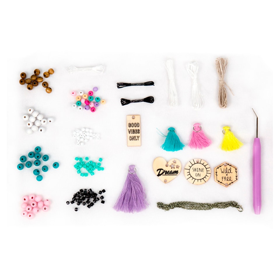 image 1 of Stmt Diy Wooden Charm & Tassel Jewelry