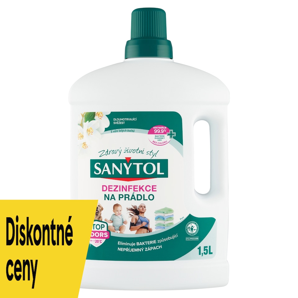 image 1 of Sanytol Laundry Disinfectant Pure with the Scent of White Flowers 1.5 L