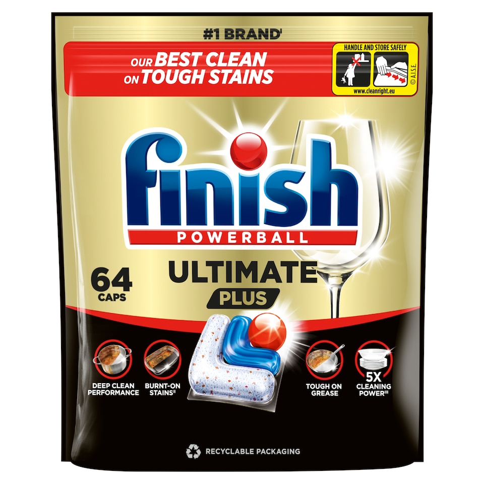 Finish Ultimate Plus kapsle do myčky nádobí - Fresh 64 ks