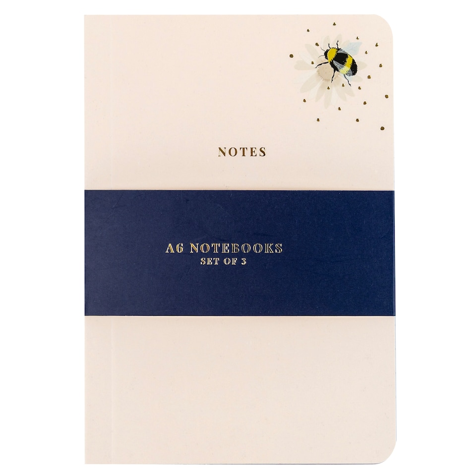 image 1 of Bee A6 Notebook 3 Pack