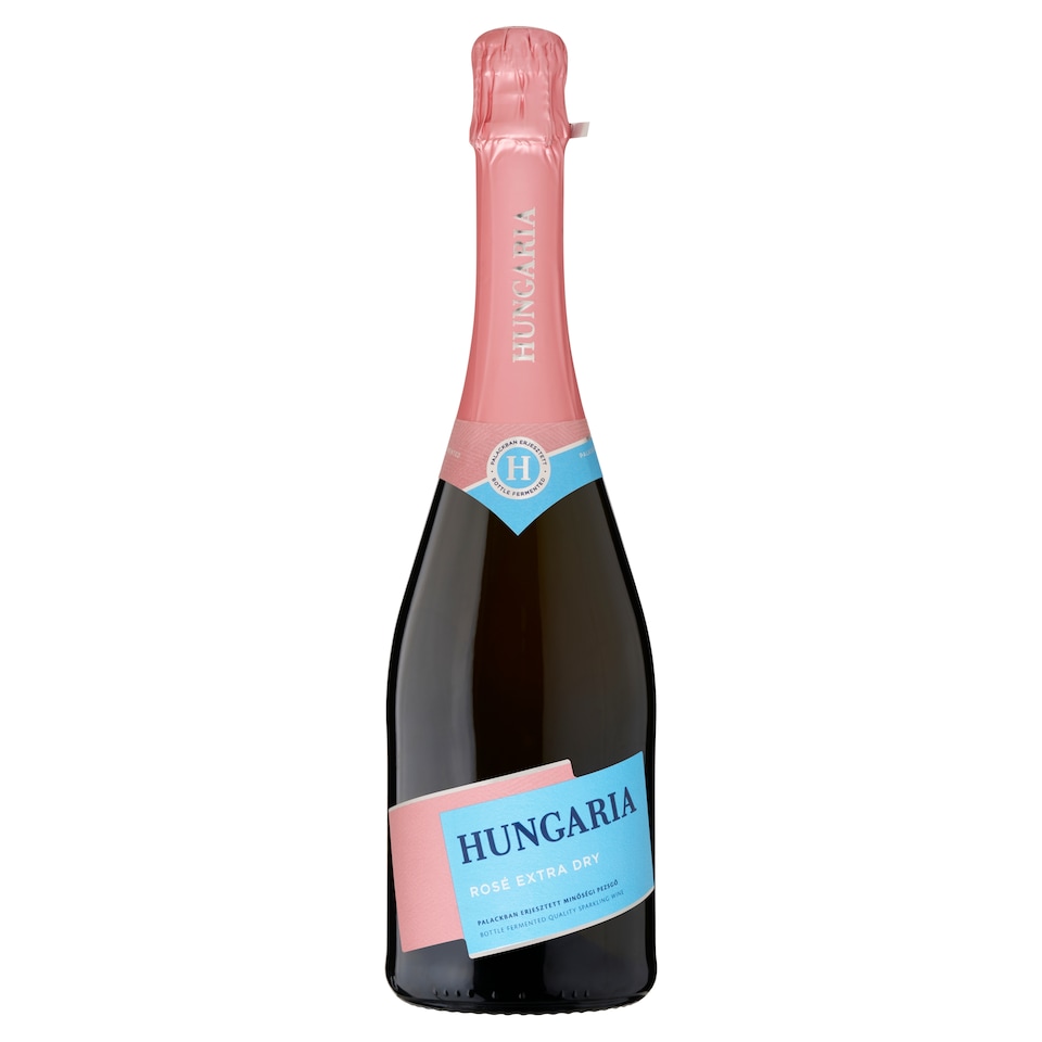  Hungaria Rosé Extra Dry Bottle-Fermented Quality Rosé Sparkling Wine 12% 0,75 l