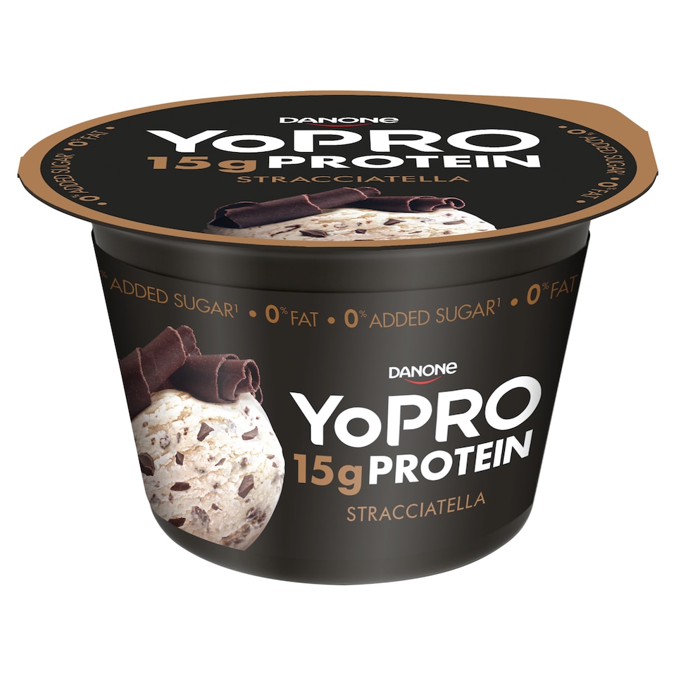YoPRO odtučnený zakysaný výrobok - Stracciatella 160 g