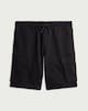 image 4 of F&F Cotton Rich Drawstring Cargo Shorts in Black