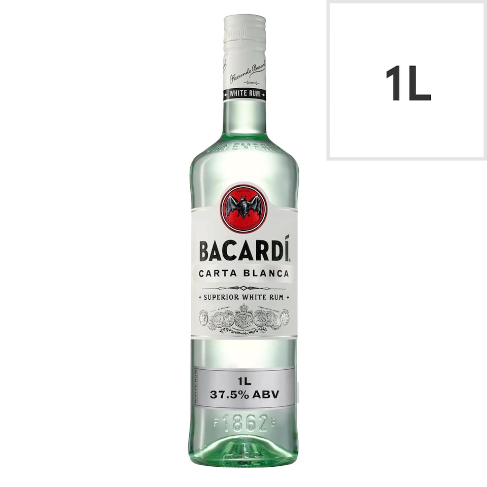image 1 of Bacardi Carta Blanca Rum 1 Litre