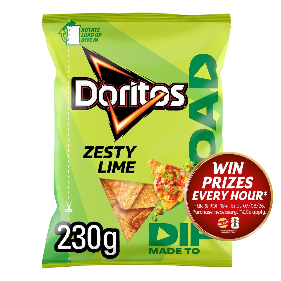 image 1 of Doritos Dip or Load Zesty Lime Sharing Crisps 230g