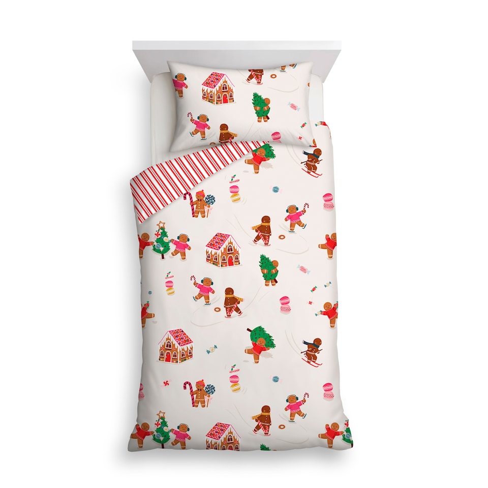F&F Home Gingerbread Man Duvet Set Single