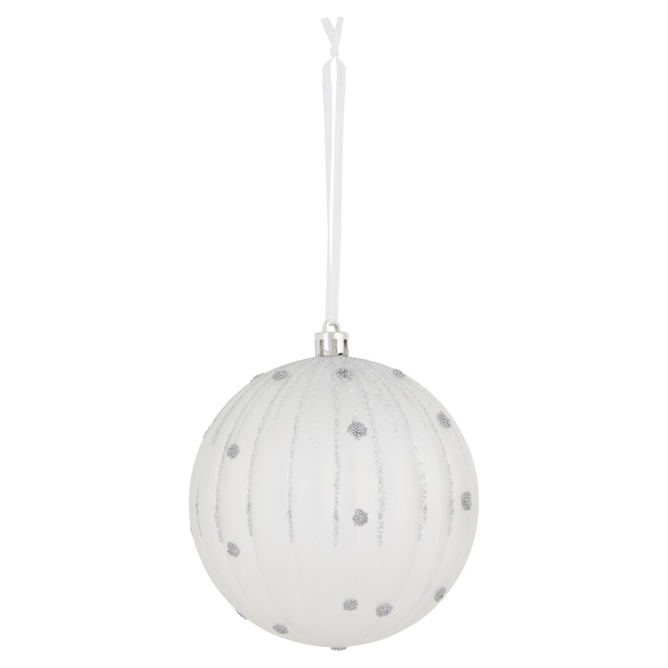 Tesco Gg Frosted Clear Hanging Decorative