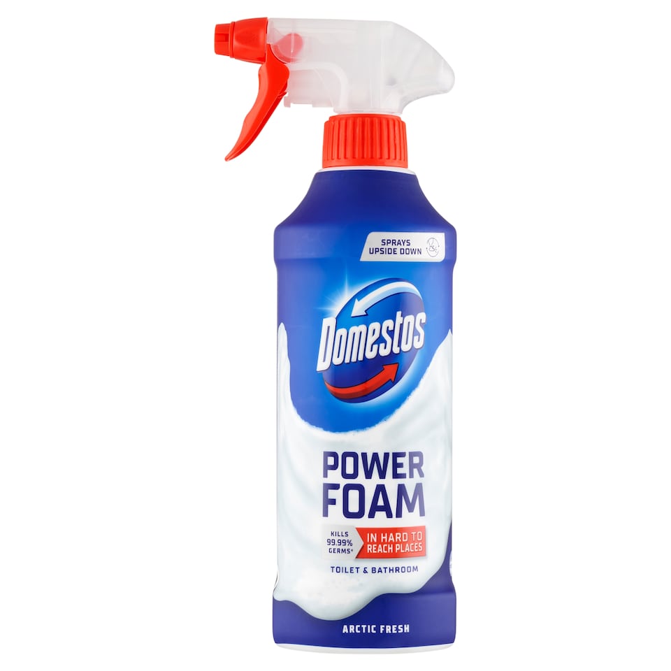 image 1 of Domestos Power Foam Arctic Fresh Toilet & Bathroom Cleaning Foam 435 ml