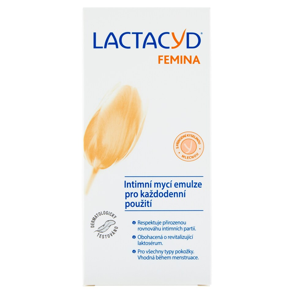 Obrázek 1 pro produkt Lactacyd Femina intimní mycí emulze pro každodenní použití 200ml