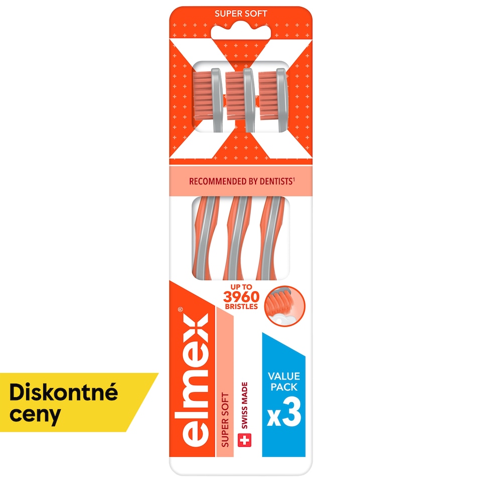 obrázok 1 z  elmex® Super Soft zubná kefka 3ks