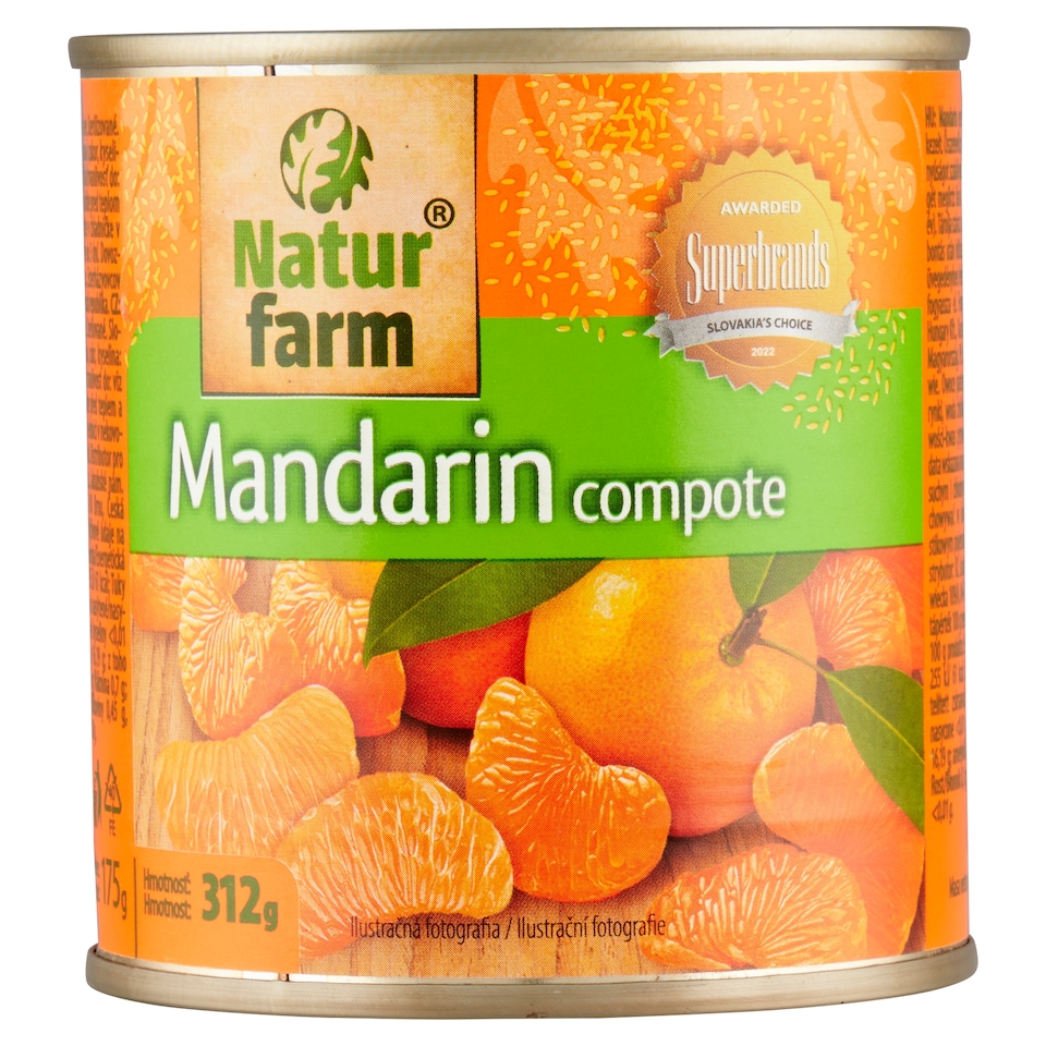 obrázok 1 z Natur Farm Mandarínky v sladkom náleve 312 g