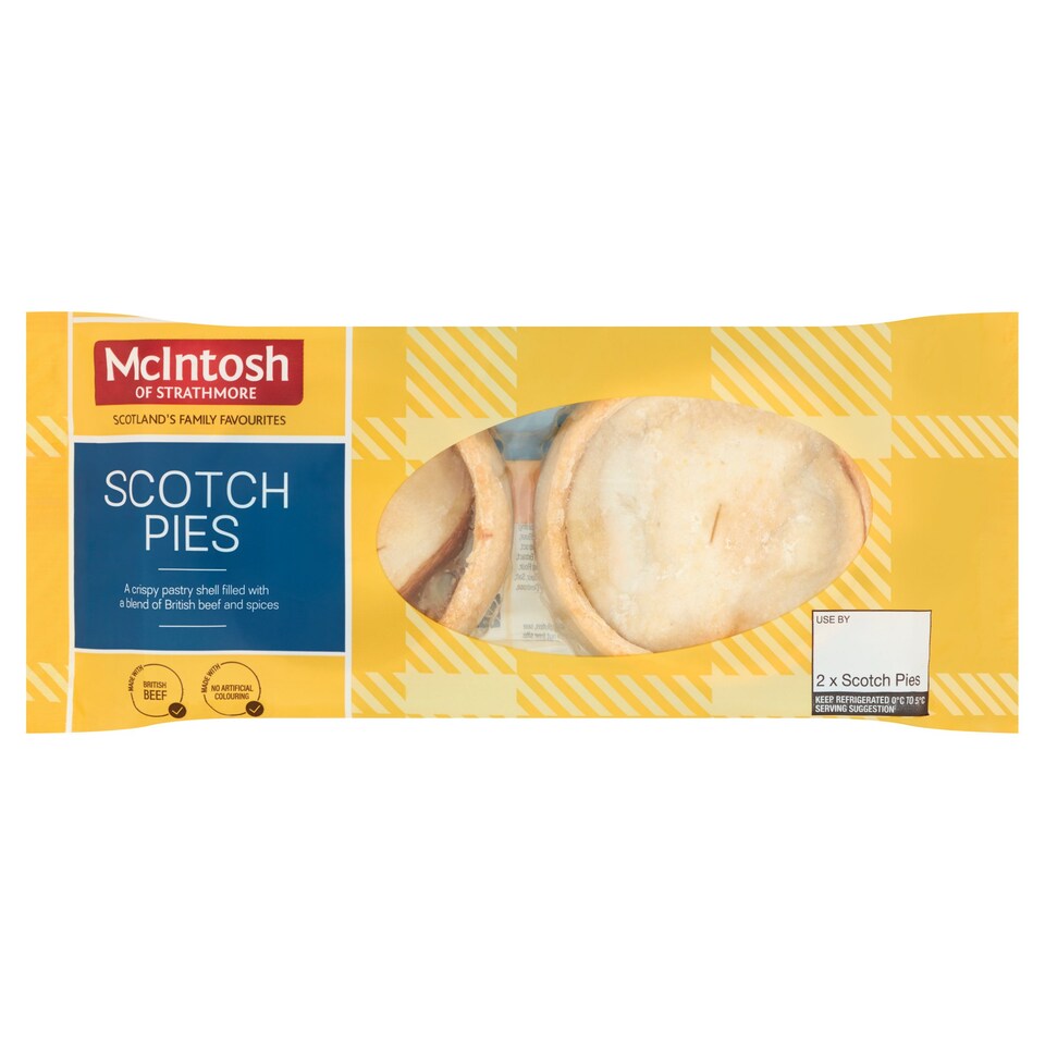 Mcintosh Scotch Pies 2 Pack Tesco Groceries