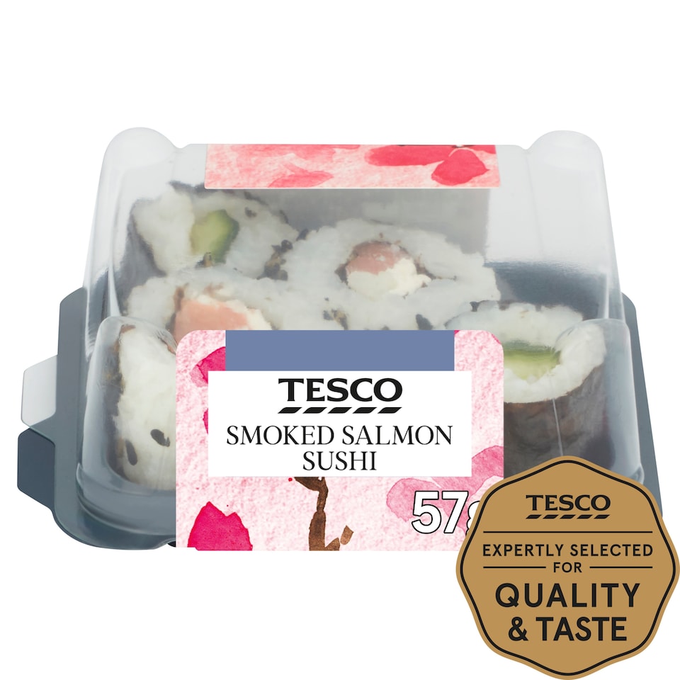 Tesco Smoked Salmon Sushi Snack 57G