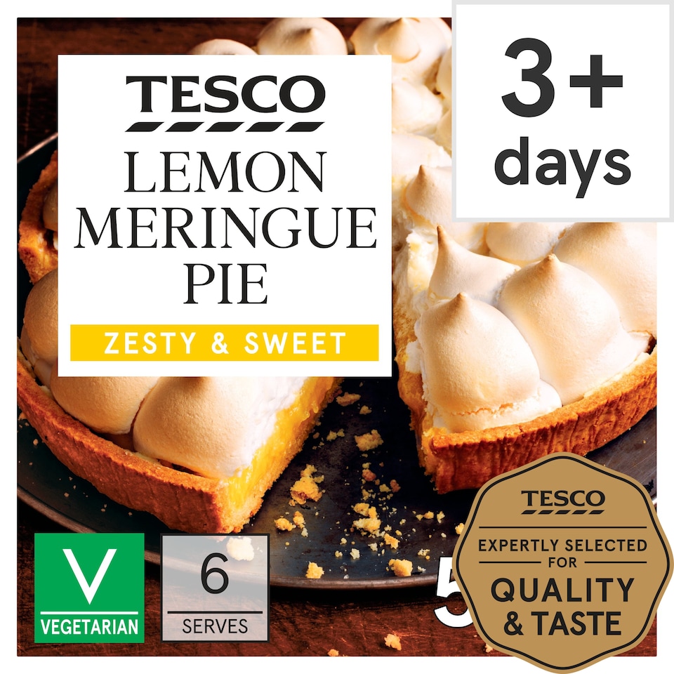 Tesco Lemon Meringue Pie 520G Tesco Groceries