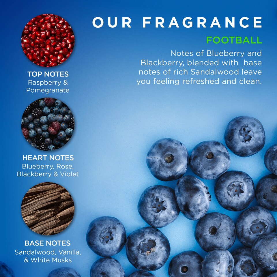 image 1 of Baylis & Harding Football Bath Bubbles Blueberry Fizz 320ml