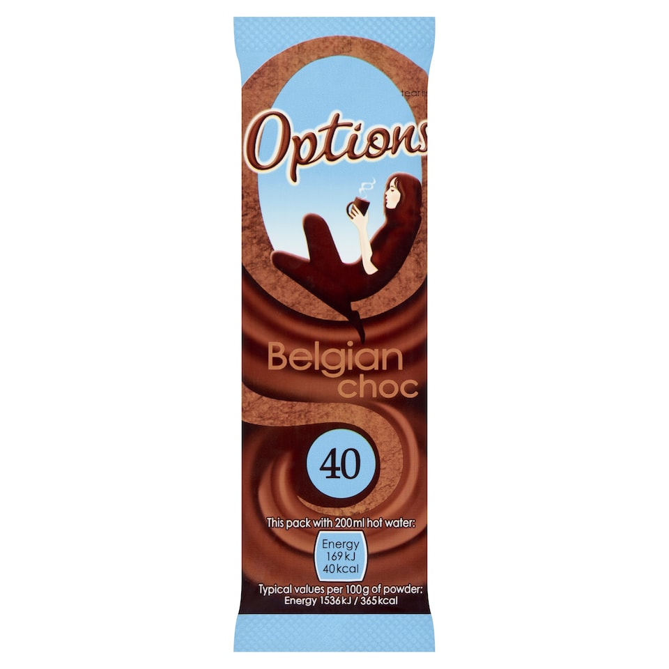 image 1 of Options Belgian Choc Sachets 11g