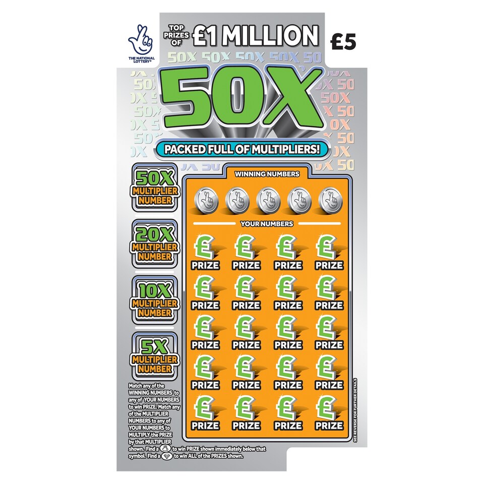 50X SCRATCHCARD