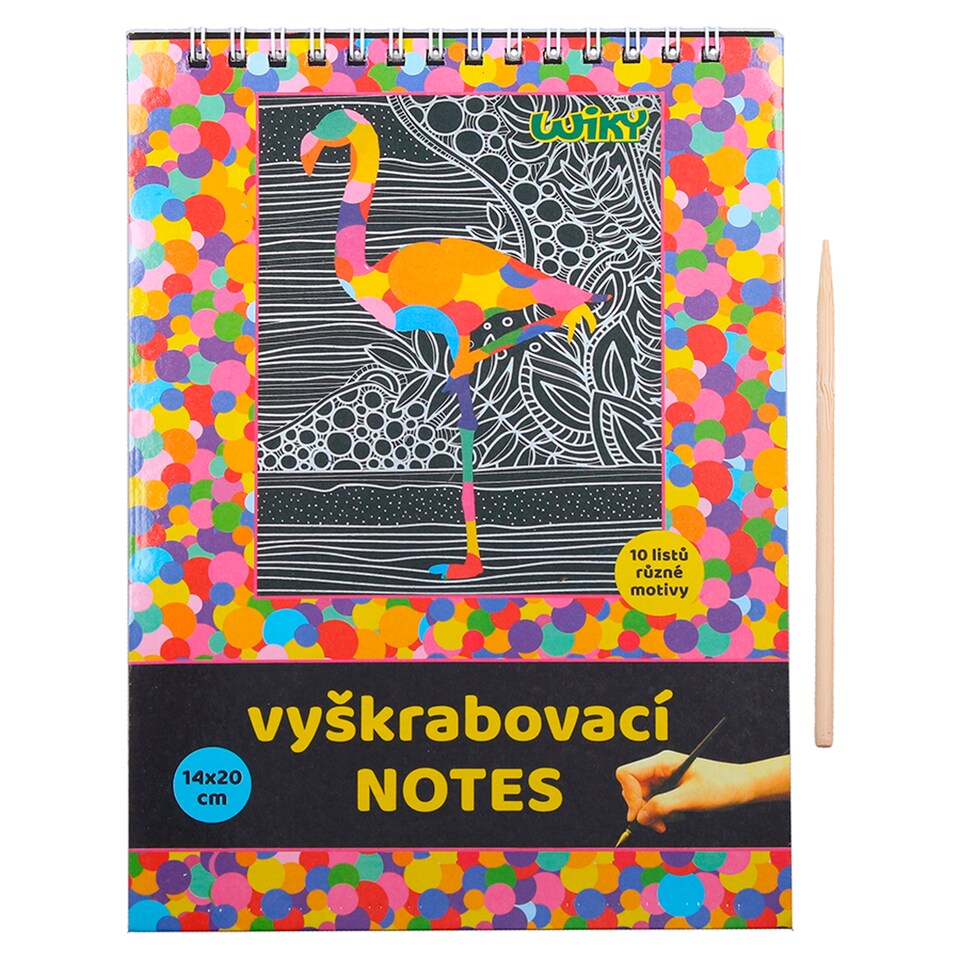 Vyškrabovaci notes 10 listov 14 x 20 cm