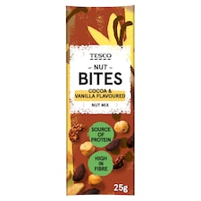 Tesco Cocoa & Vanilla Flavour Nut Mix 25G