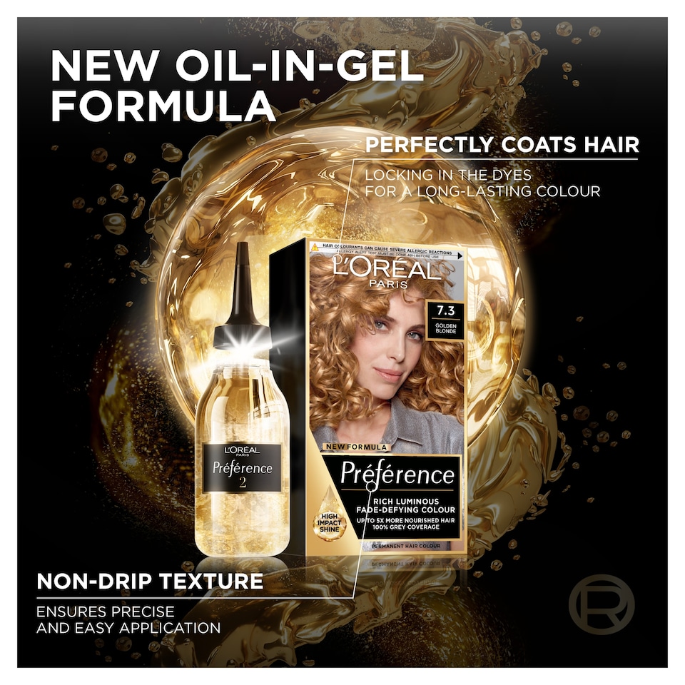 image 1 of L'Oreal Paris Preference 7.3 Florida Golden Blonde Permanent Hair Dye