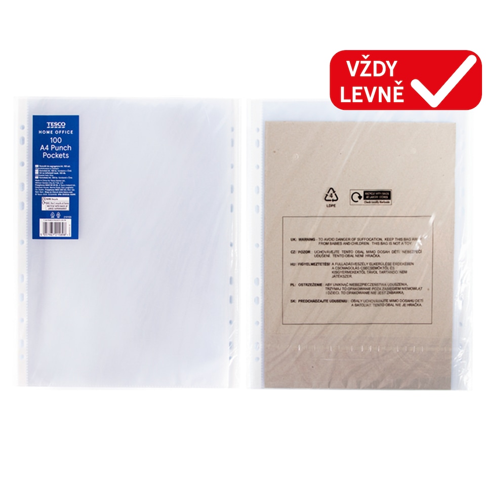 Tesco Home Office Euroobal A4 100 ks