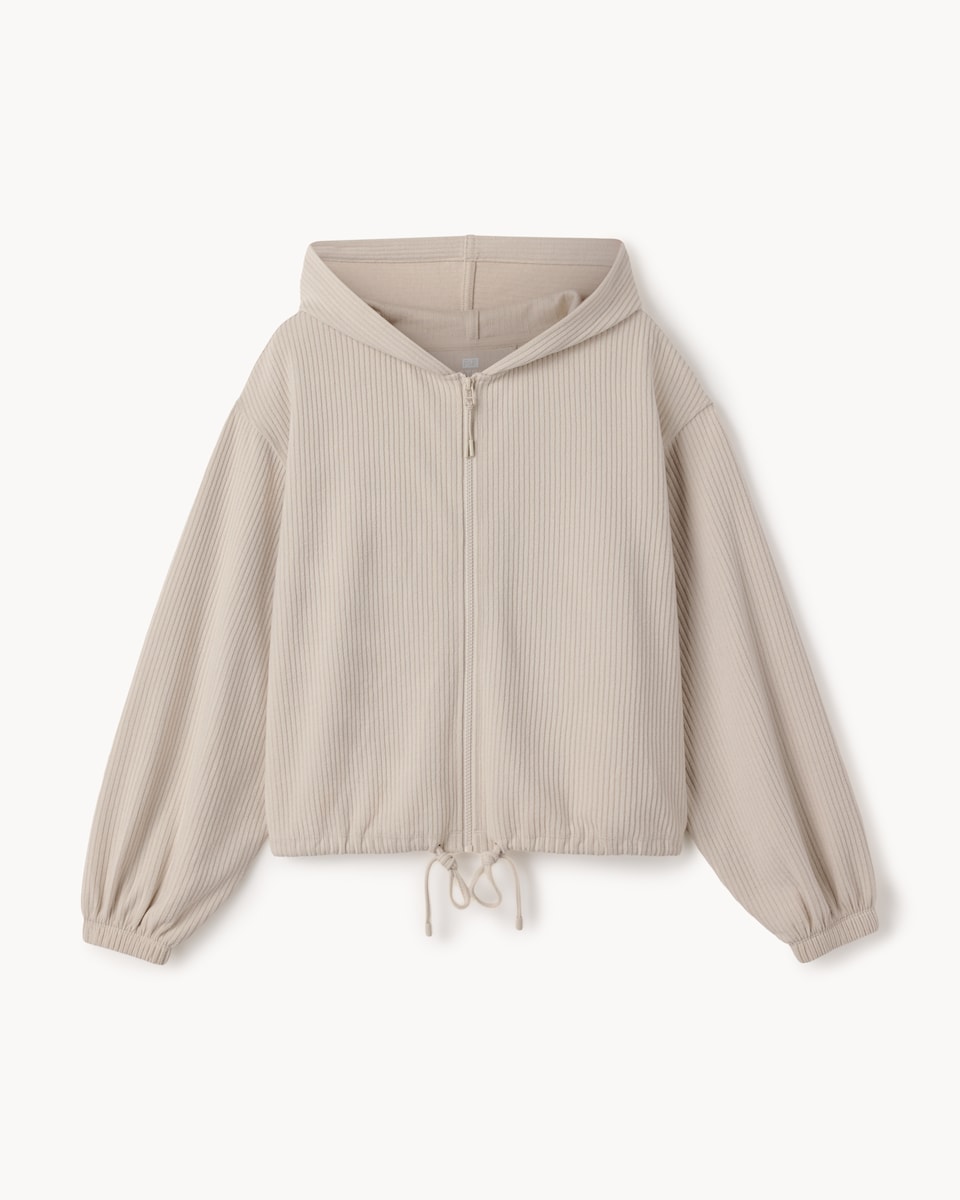 image 1 of F&F Active Zip Up Hoodie in Neutral